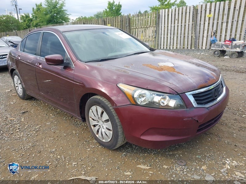2010 HONDA ACCORD 2.4 LX – Lot 45120573 auction photo