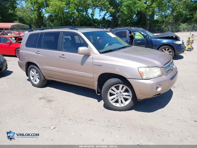2006 TOYOTA HIGHLANDER HYBRID LIMITED V6 – Lot 45129139 auction photo