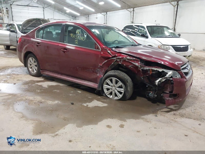 2012 SUBARU LEGACY 2.5I – Lot 45131310 auction photo