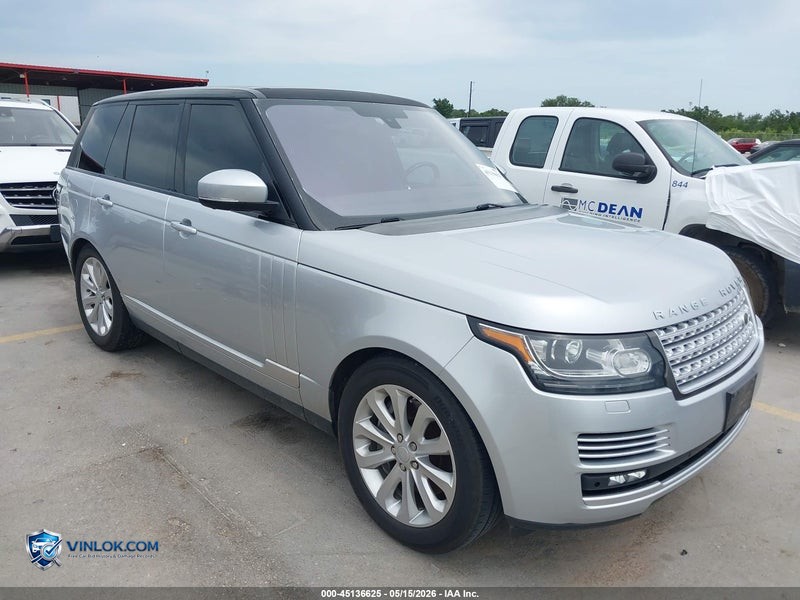 2016 LAND ROVER RANGE ROVER 3.0L V6 SUPERCHARGED HSE – Lot 45136625 auction photo