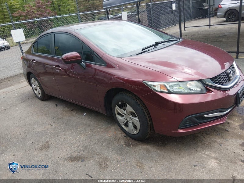 2014 HONDA CIVIC LX – Lot 45138355 auction photo