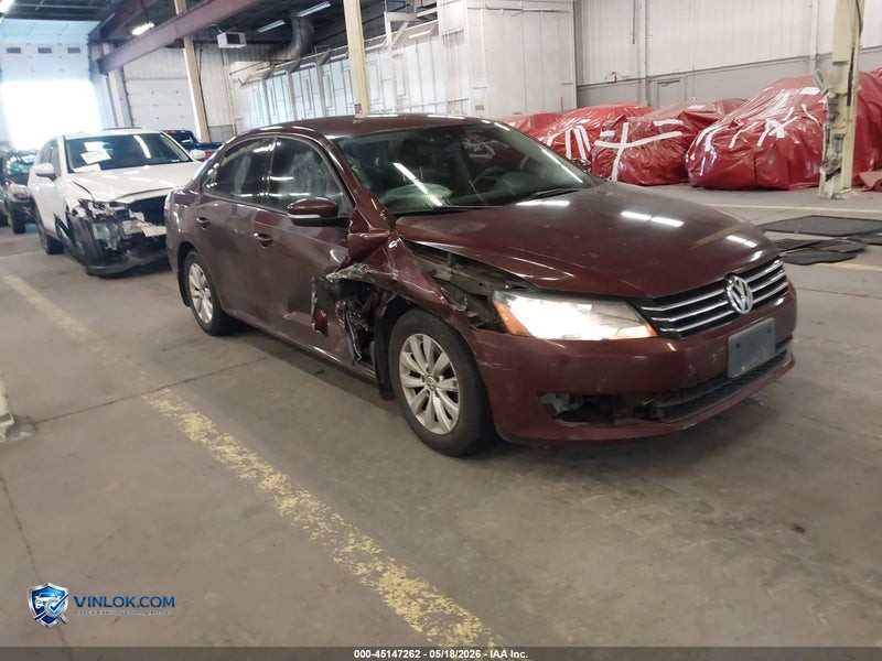 2013 VOLKSWAGEN PASSAT 2.5L S – Lot 45147262 auction photo