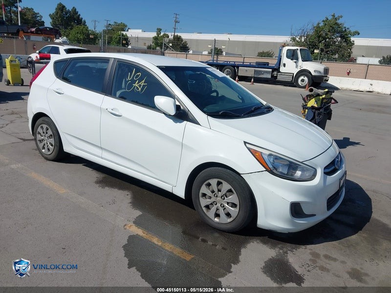 2015 HYUNDAI ACCENT GS – Lot 45150113 auction photo