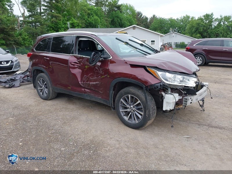 2019 TOYOTA HIGHLANDER XLE – Lot 45172387 auction photo
