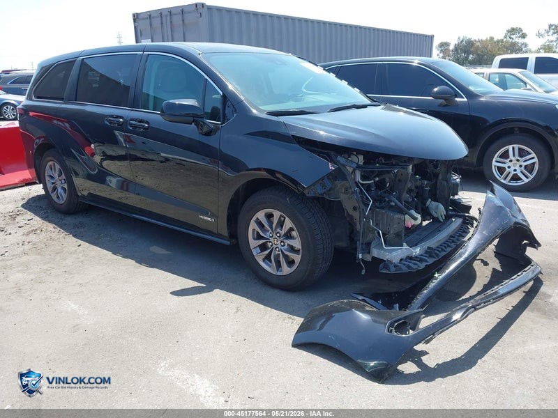 2021 TOYOTA SIENNA LE – Lot 45177564 auction photo