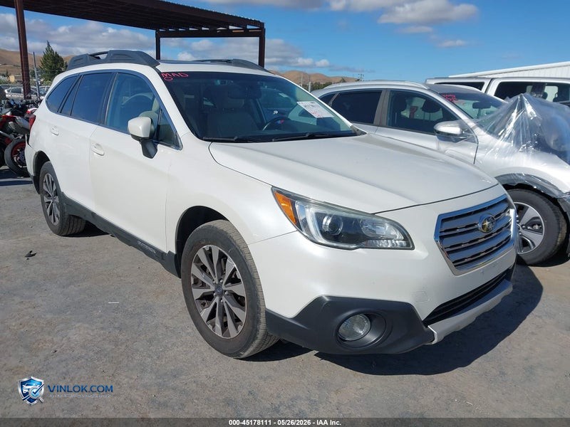 2016 SUBARU OUTBACK 2.5I LIMITED – Lot 45178111 auction photo