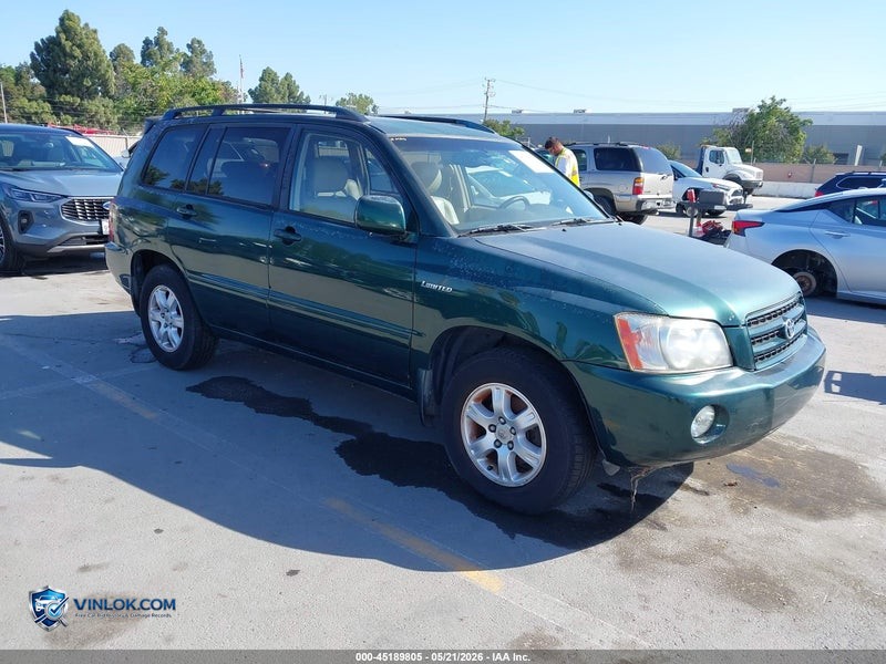 2003 TOYOTA HIGHLANDER LIMITED V6 – Lot 45189805 auction photo