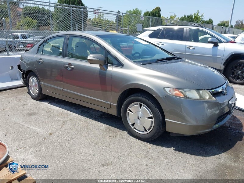 2007 HONDA CIVIC HYBRID   – Lot 45190091 auction photo