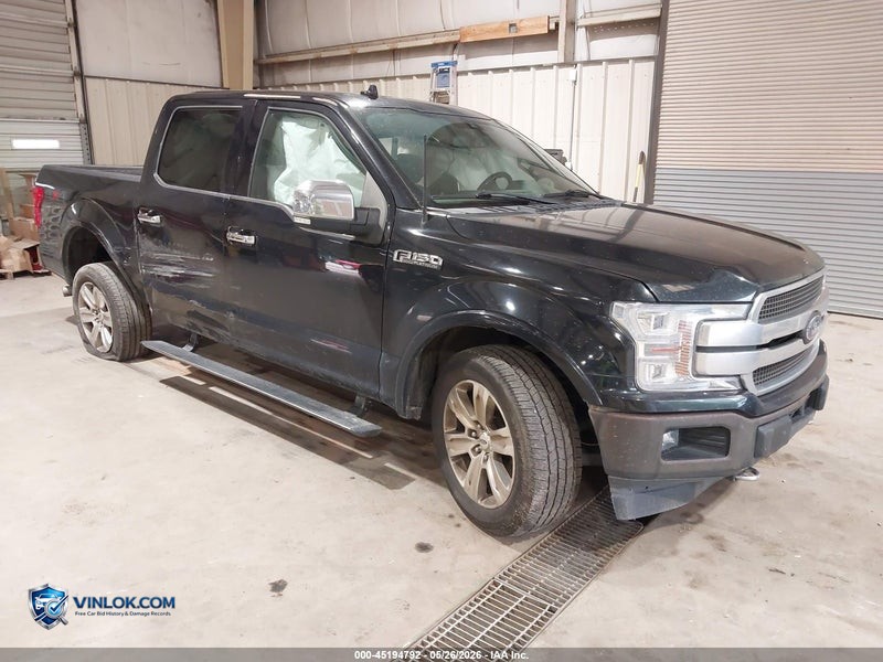 2020 FORD F-150 PLATINUM – Lot 45194792 auction photo