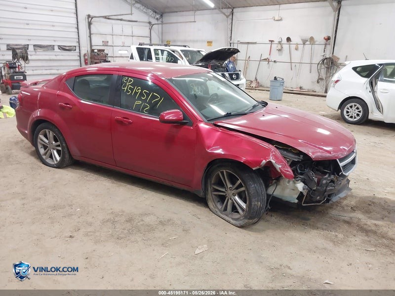 2012 DODGE AVENGER SXT PLUS – Lot 45195171 auction photo