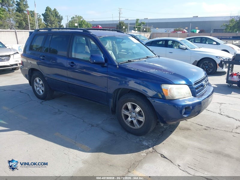 2005 TOYOTA HIGHLANDER V6 – Lot 45198959 auction photo