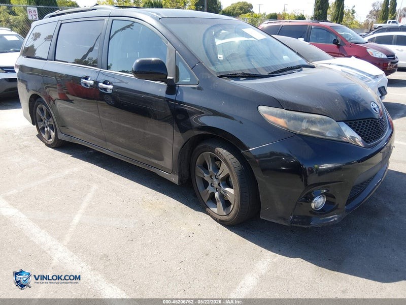 2015 TOYOTA SIENNA SE 8 PASSENGER – Lot 45206762 auction photo