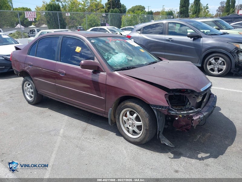 2002 HONDA CIVIC EX – Lot 45211668 auction photo