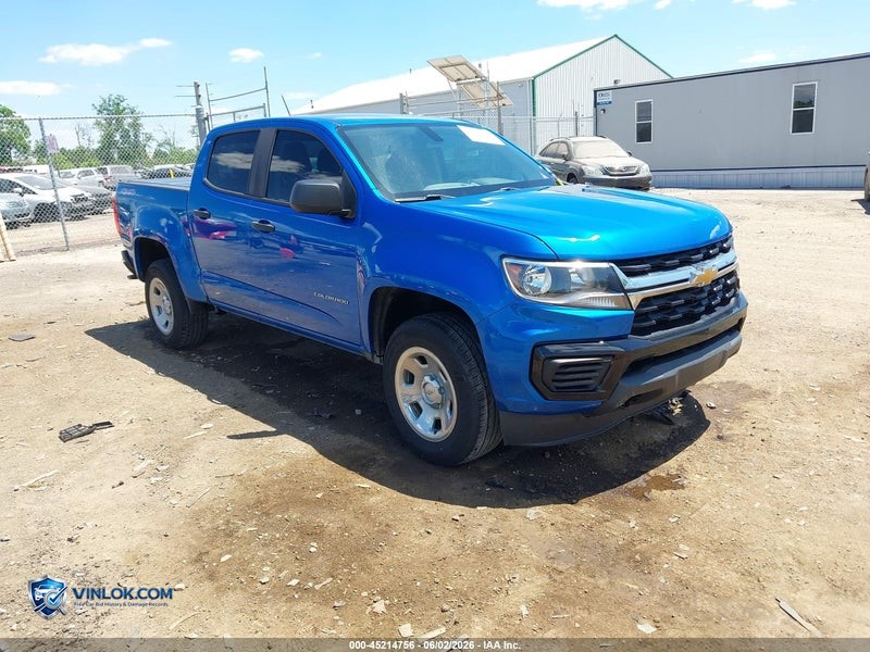 2021 CHEVROLET COLORADO 4WD  SHORT BOX WT – Lot 45214756 auction photo