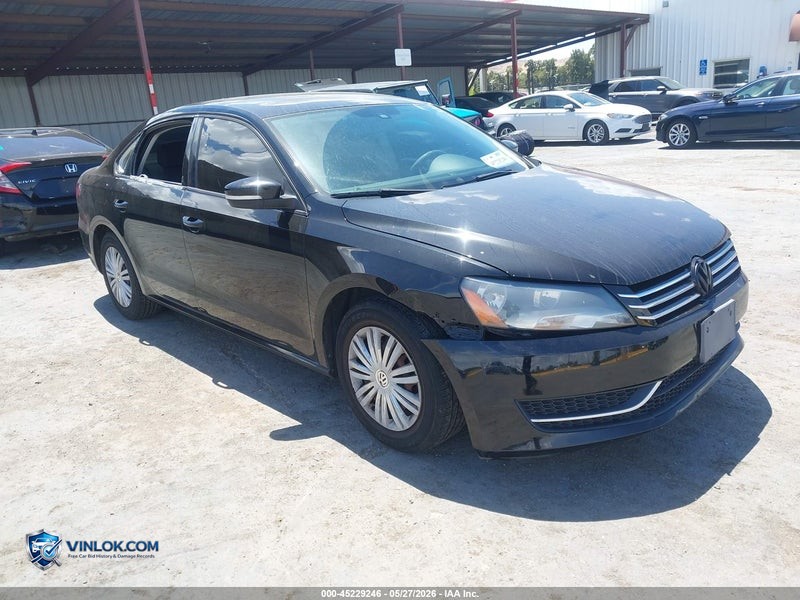 2014 VOLKSWAGEN PASSAT 2.5L S – Lot 45229246 auction photo