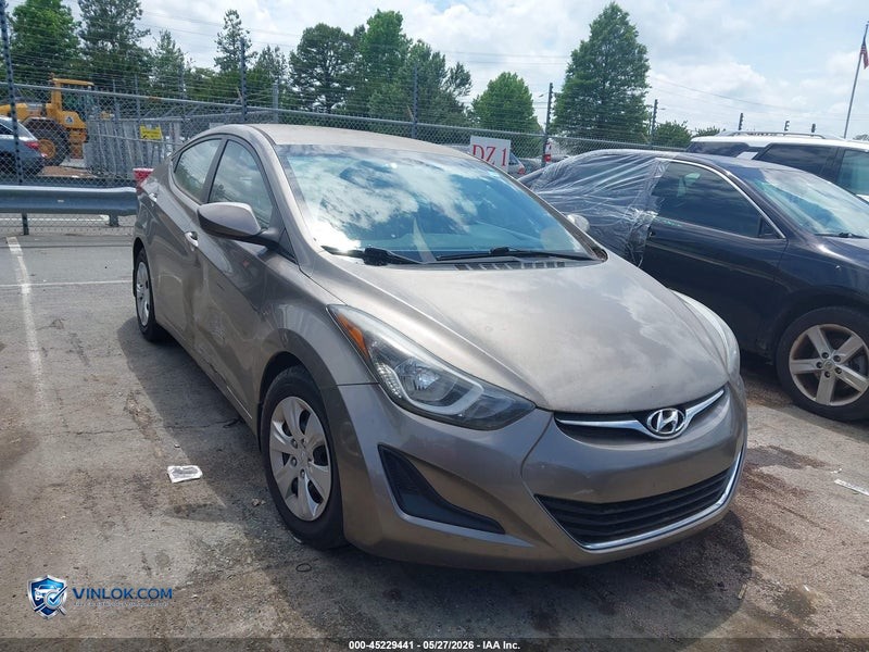 2016 HYUNDAI ELANTRA SE – Lot 45229441 auction photo