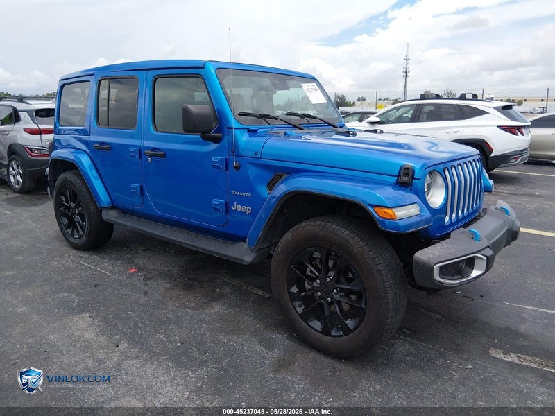 2022 JEEP WRANGLER 4XE UNLIMITED SAHARA 4X4 – Lot 45237048 auction photo