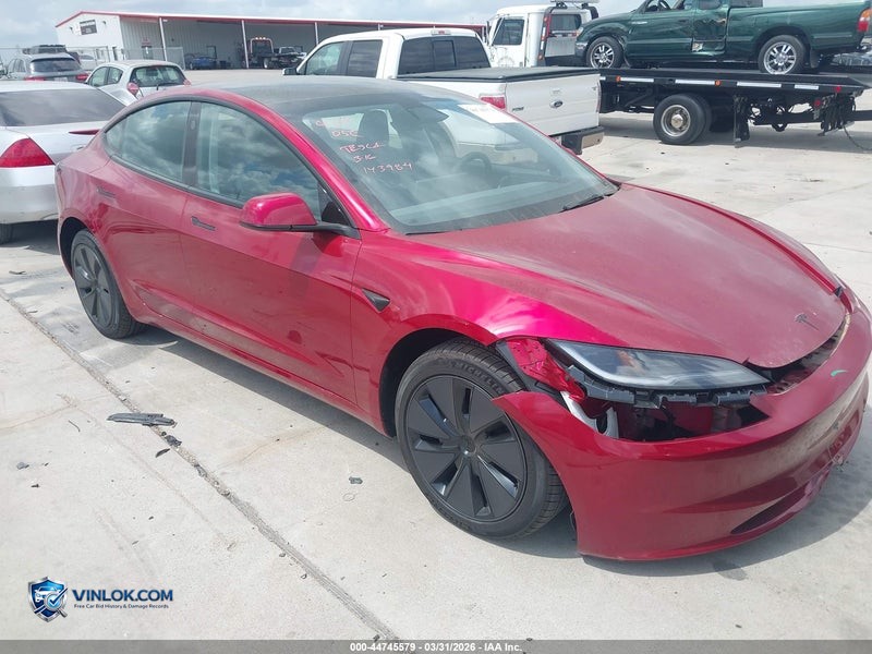 2026 TESLA MODEL 3 – Lot 44745579 auction photo