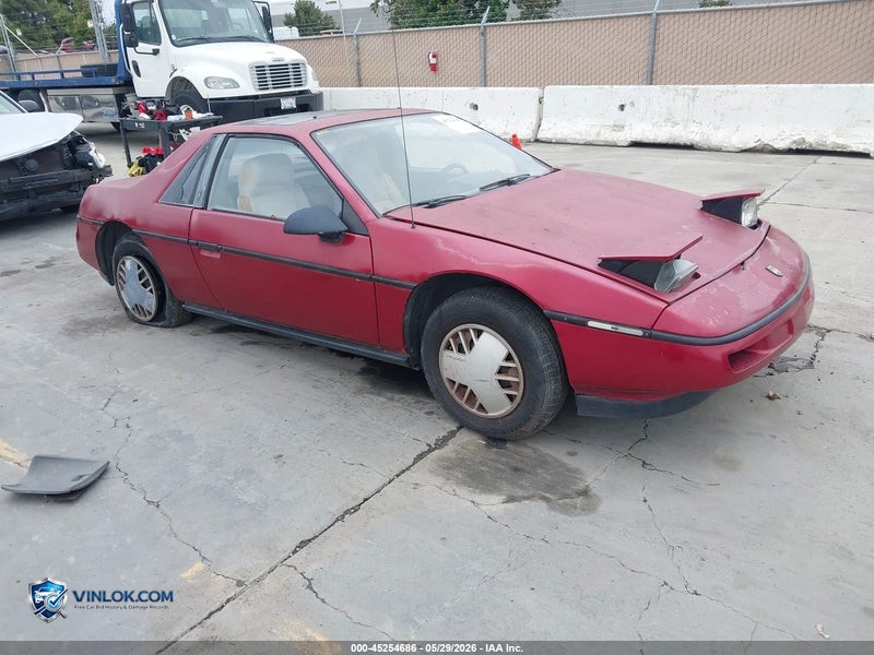 1987 PONTIAC FIERO   – Lot 45254686 auction photo