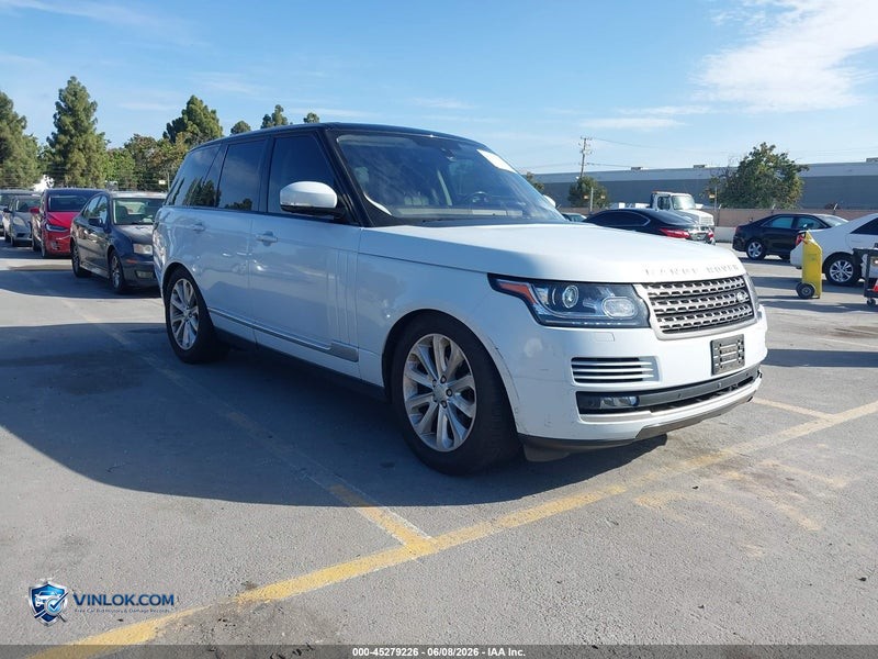2016 LAND ROVER RANGE ROVER 3.0L V6 TURBOCHARGED DIESEL HSE TD6 – Lot 45279226 auction photo