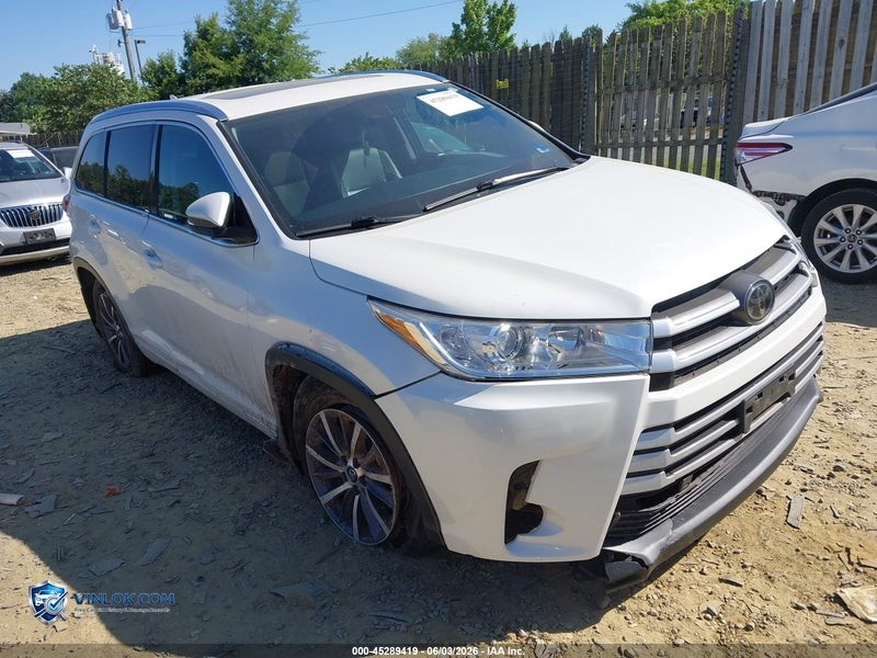 2018 TOYOTA HIGHLANDER XLE – Lot 45289419 auction photo