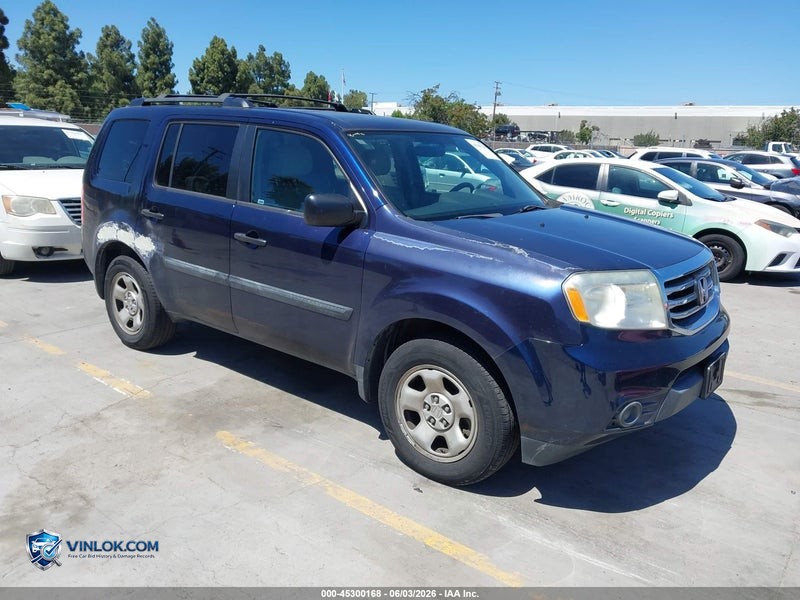 2013 HONDA PILOT LX – Lot 45300168 auction photo