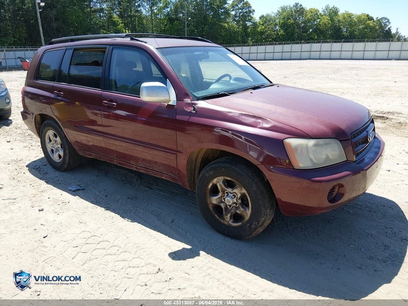 2003 TOYOTA HIGHLANDER V6 – Lot 45313087 auction photo