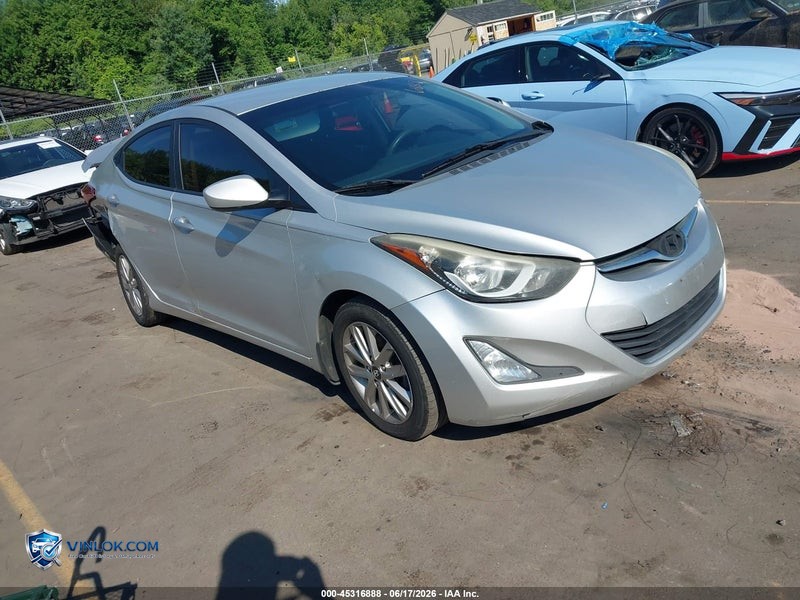 2015 HYUNDAI ELANTRA SE – Lot 45316888 auction photo