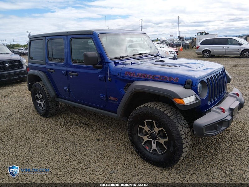 2020 JEEP WRANGLER UNLIMITED RUBICON 4X4 – Lot 45318238 auction photo