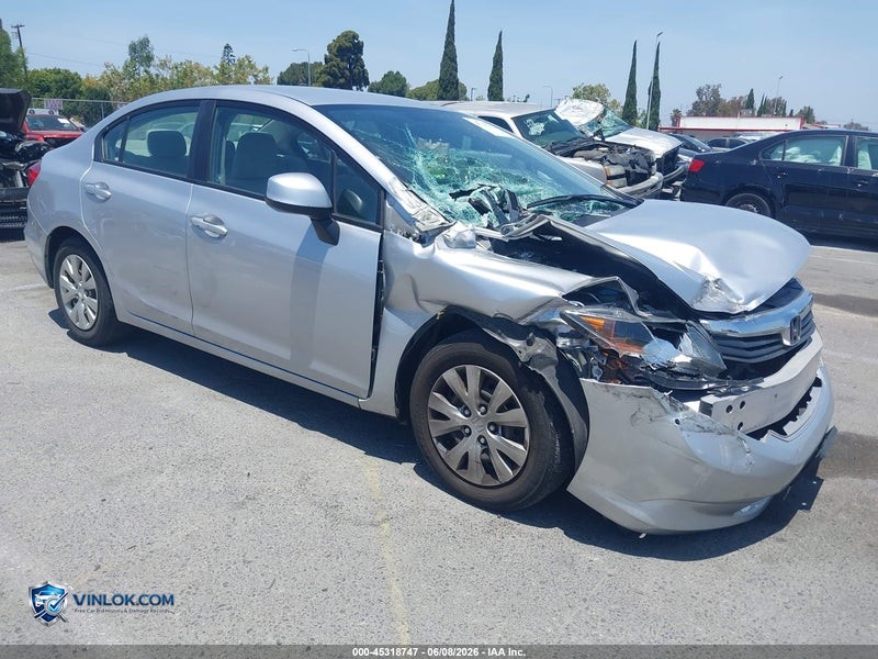 2012 HONDA CIVIC LX – Lot 45318747 auction photo