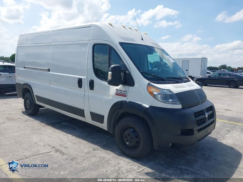 2017 RAM PROMASTER 2500 HIGH ROOF 159 WB – Lot 45336714 auction photo