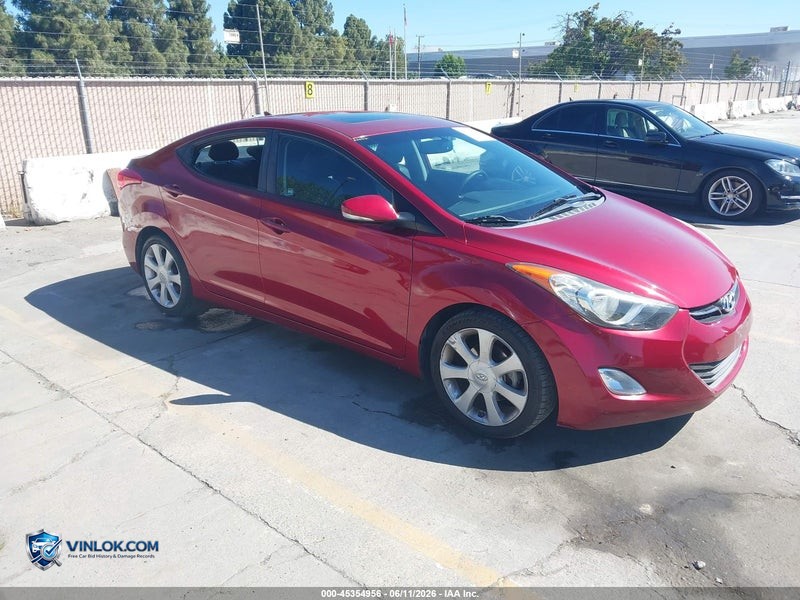 2013 HYUNDAI ELANTRA LIMITED – Lot 45354956 auction photo