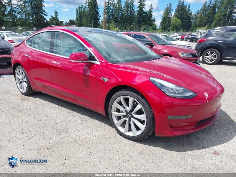 2018 TESLA MODEL 3 LONG RANGE/PERFORMANCE – Lot 45377743 auction photo