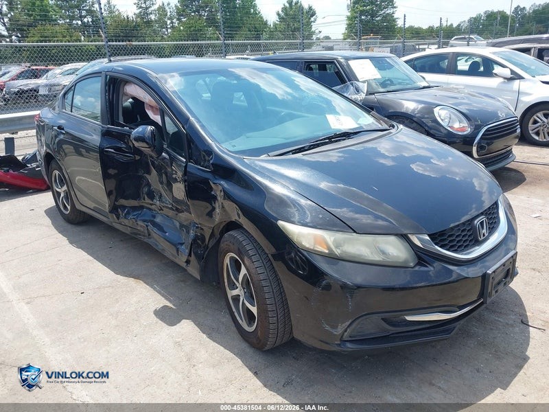 2015 HONDA CIVIC SE – Lot 45381504 auction photo