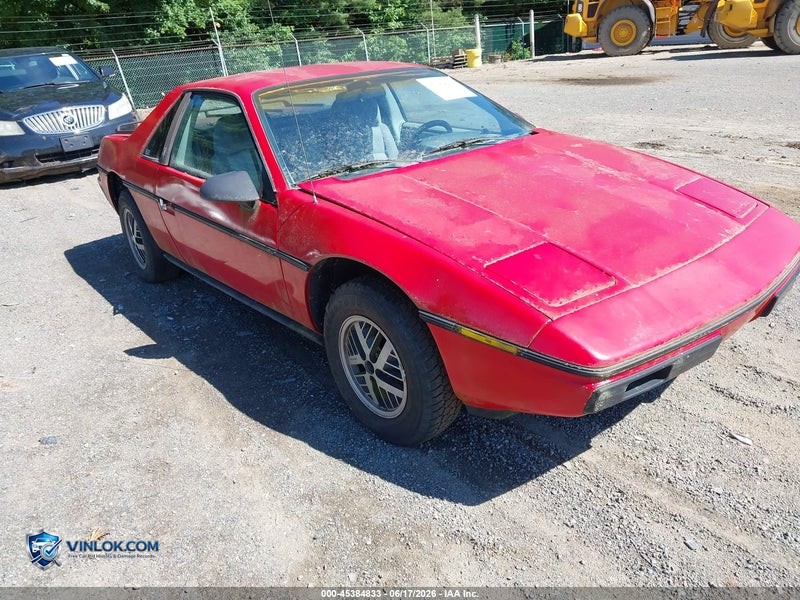 1984 PONTIAC FIERO SE – Lot 45384833 auction photo