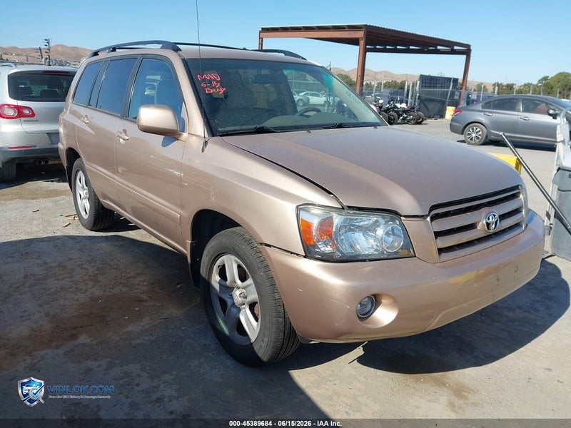 2007 TOYOTA HIGHLANDER   – Lot 45389684 auction photo