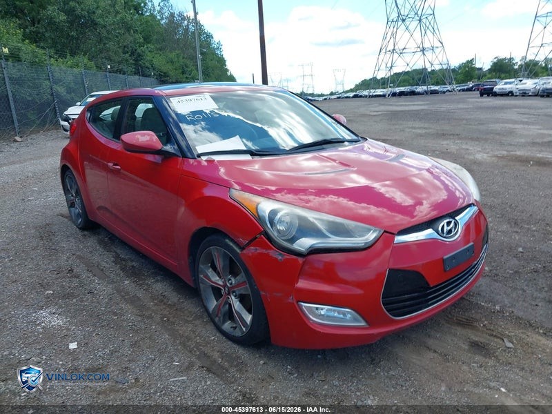 2012 HYUNDAI VELOSTER BASE W/GRAY – Lot 45397613 auction photo