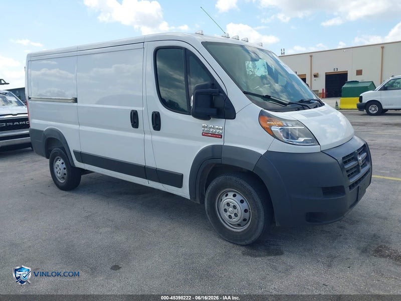 2018 RAM PROMASTER 1500 LOW ROOF 136 WB – Lot 45398222 auction photo