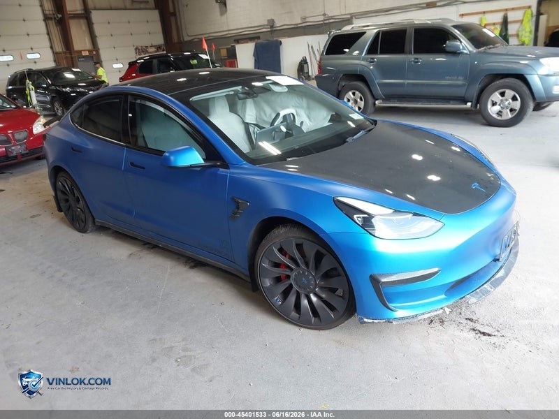 2022 TESLA MODEL 3 PERFORMANCE DUAL MOTOR ALL-WHEEL DRIVE – Lot 45401533 auction photo