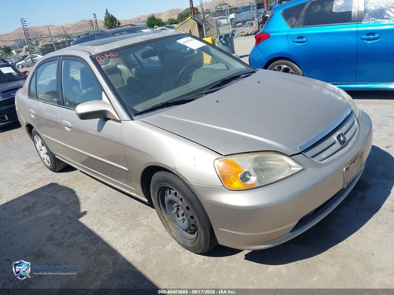2002 HONDA CIVIC EX – Lot 45403685 auction photo