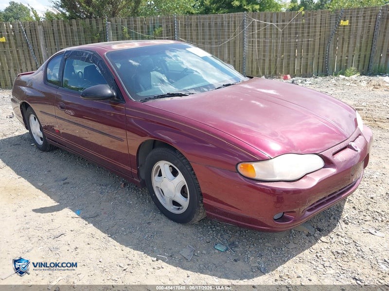 2001 CHEVROLET MONTE CARLO SS – Lot 45417048 auction photo