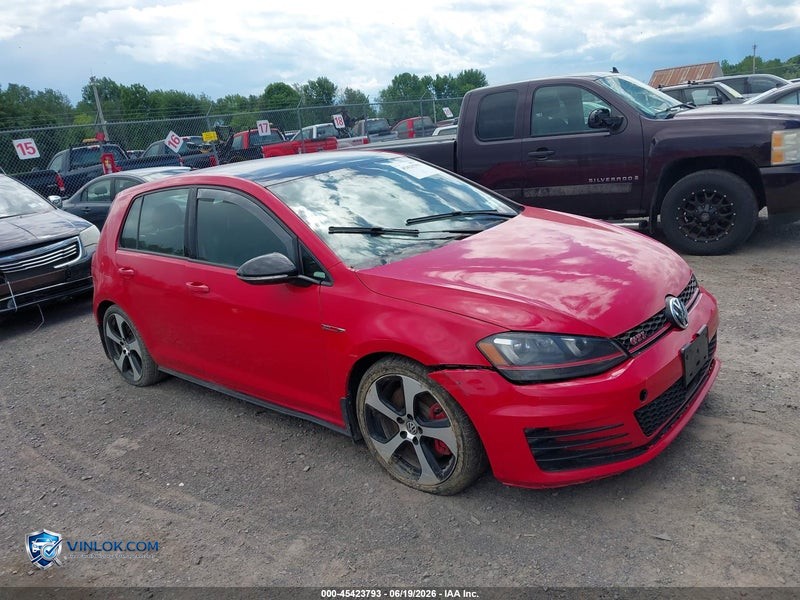 2017 VOLKSWAGEN GOLF GTI AUTOBAHN 4-DOOR/S 4-DOOR/SE 4-DOOR/SPORT 4-DOOR – Lot 45423793 auction photo