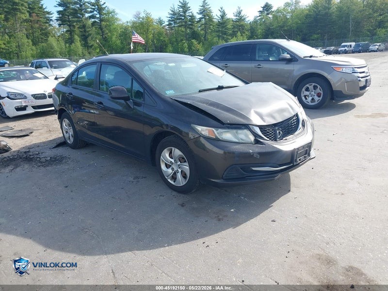 2013 HONDA CIVIC – Lot 45192150 auction photo