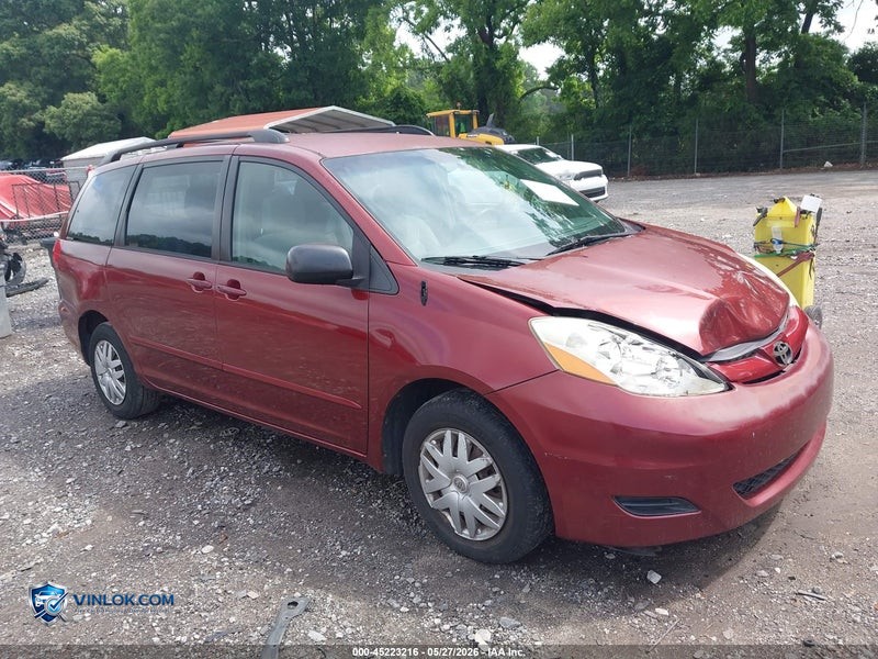 2008 TOYOTA SIENNA – Lot 45223216 auction photo