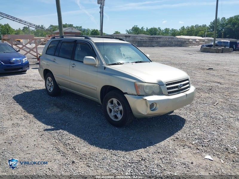 2003 TOYOTA HIGHLANDER – Lot 45320505 auction photo