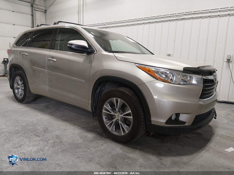 2015 TOYOTA HIGHLANDER – Lot 45367661 auction photo