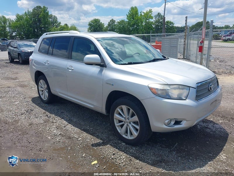 2009 TOYOTA HIGHLANDER HYBRID – Lot 45396552 auction photo