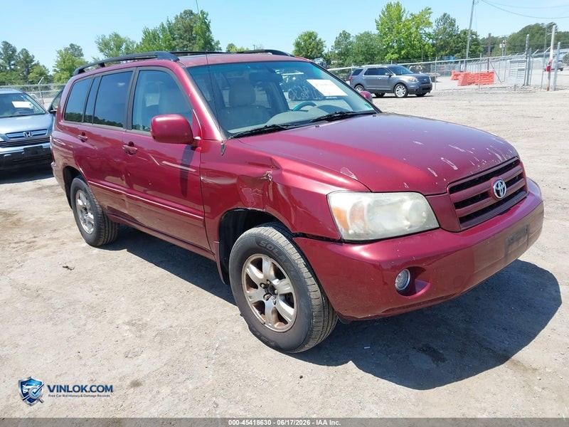 2004 TOYOTA HIGHLANDER – Lot 45418630 auction photo